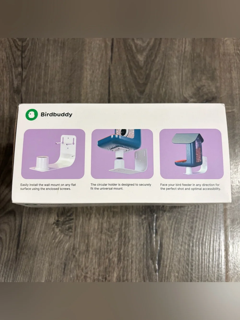 BIRD BUDDY® Original Wall Mount 180-Degree Spinning Wall Mount NIB (Mount Only)